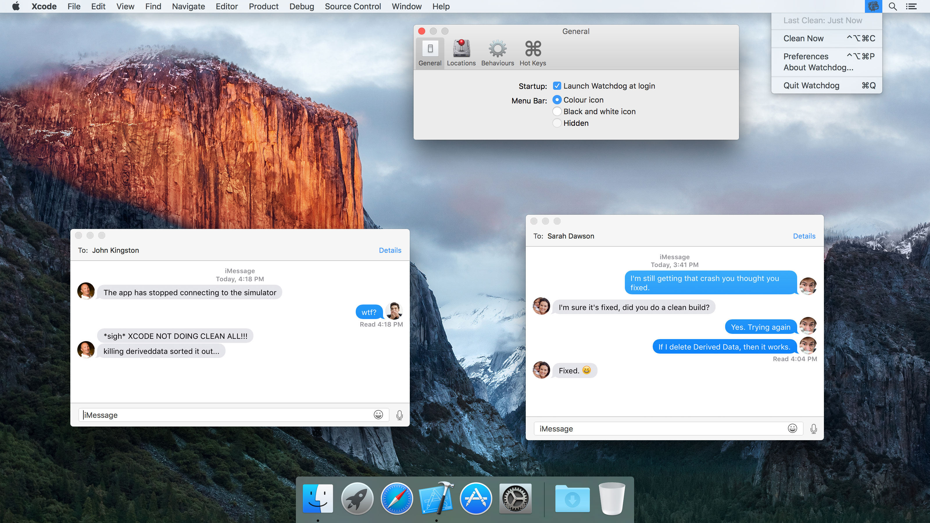 Watchdog for Xcode